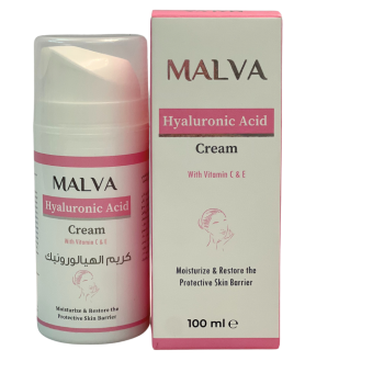 Malva Hyaluronic Acid Cream with Vitamin C & E